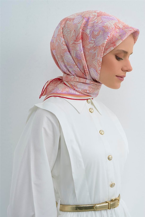 Armine  Saf İpek Twill Eşarp 9508D 56