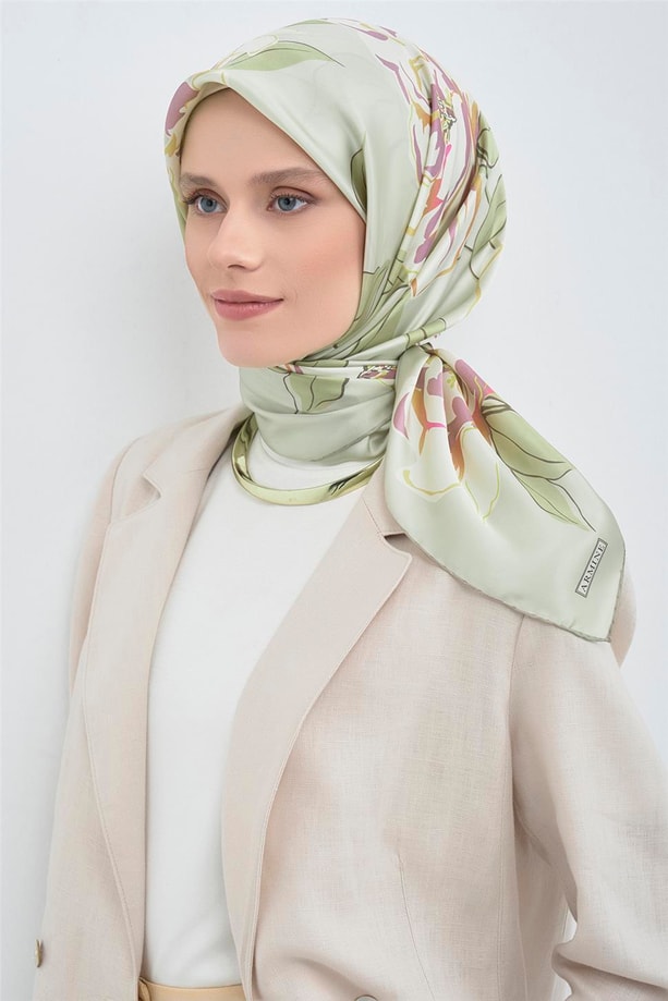 Armine  Saf İpek Twill Eşarp 9509D 33