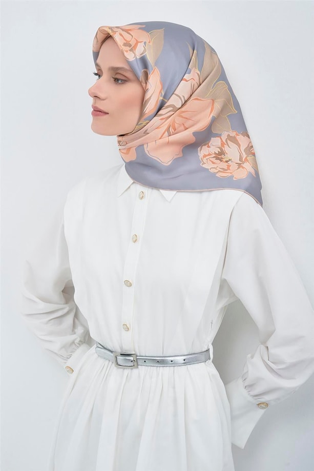 Armine  Saf İpek Twill Eşarp 9509D 81