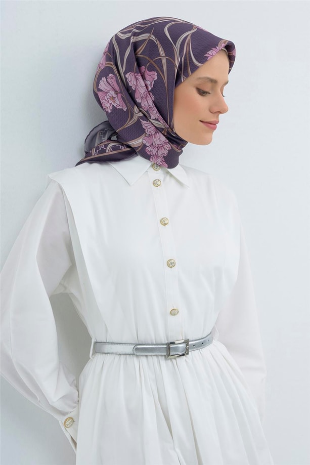 Armine  Saf İpek Twill Eşarp 9512D 07