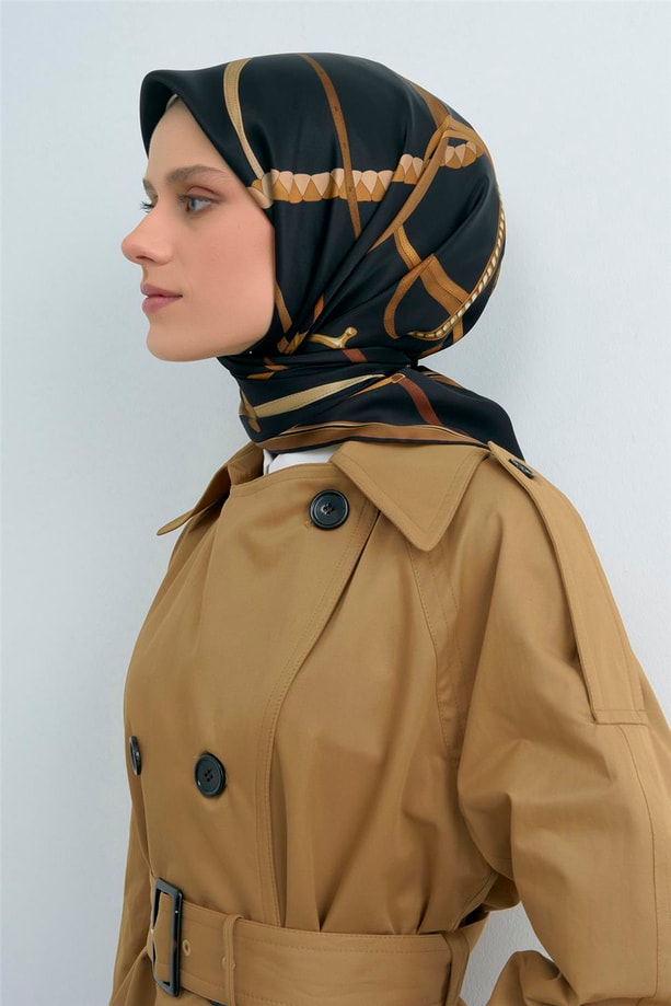 Armine  Saf İpek Twill Eşarp 9517D 04