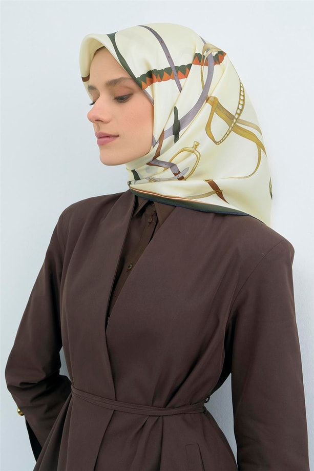 Armine  Saf İpek Twill Eşarp 9517D 82