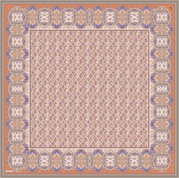 Armine  Saf İpek Twill Eşarp 9518D 34