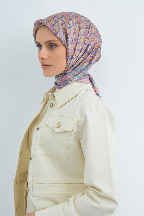 Armine  Saf İpek Twill Eşarp 9518D 84