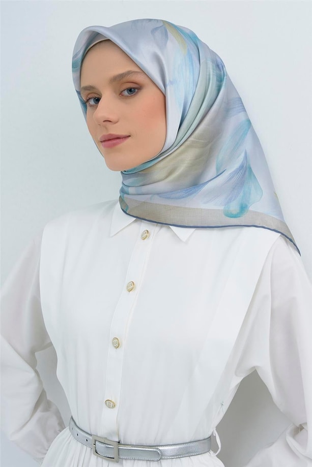 Armine Saf İpek Twill Eşarp 9519D 03