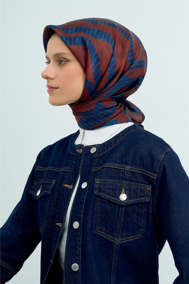 Armine  Saf İpek Twill Eşarp 9525D 59