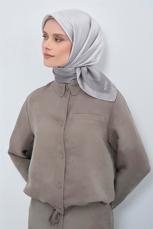 Armine  Saf İpek Twill Eşarp 9526D 81