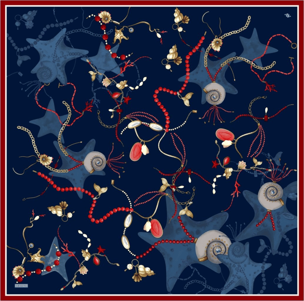 Armine  Saf İpek Twill Eşarp 9527D 02