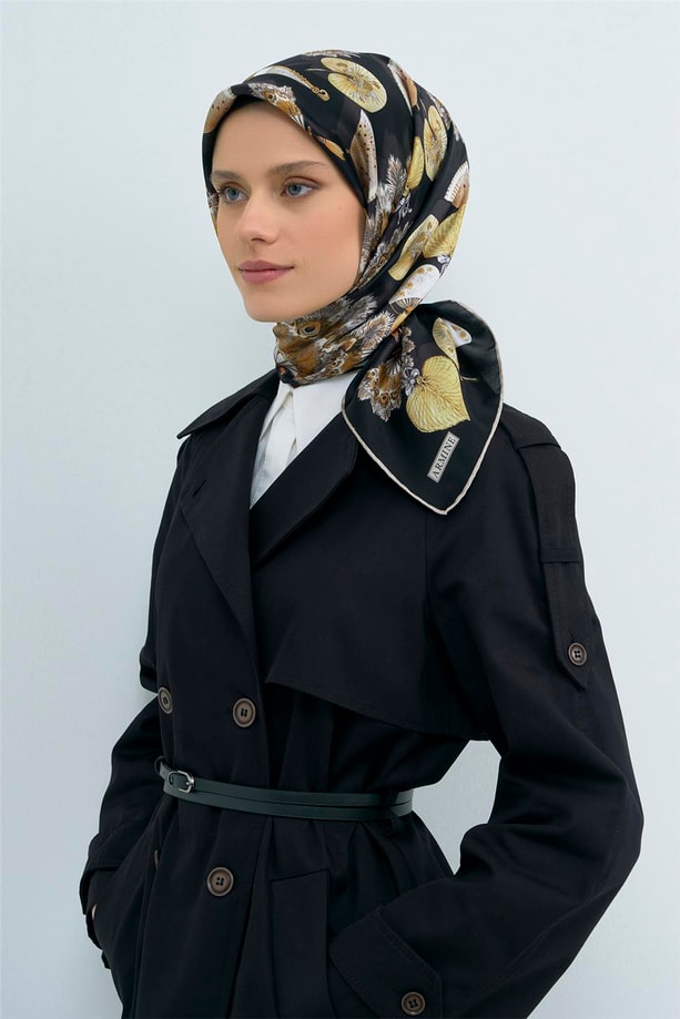 Armine  Saf İpek Twill Eşarp 9532D 06