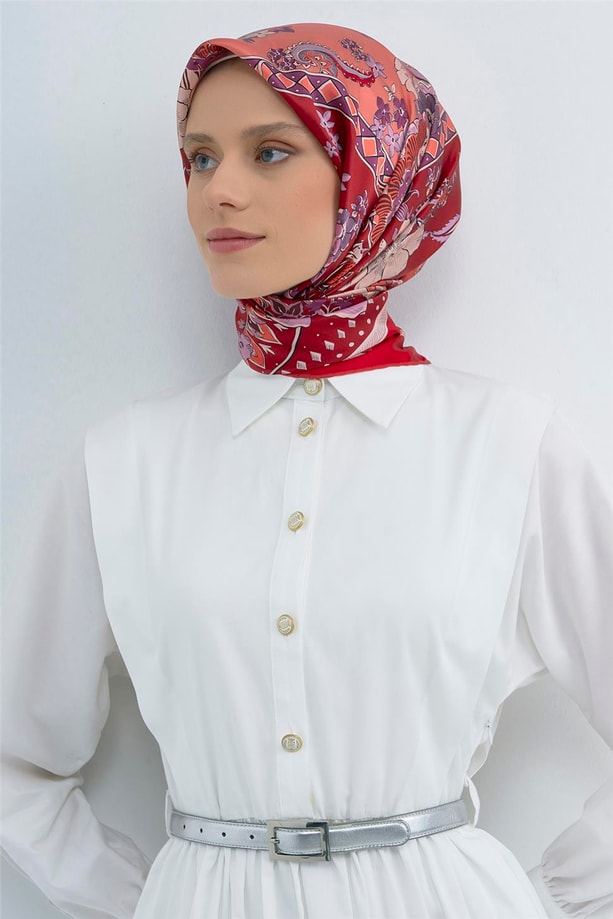 Armine  Saf İpek Twill Eşarp 9535D 09