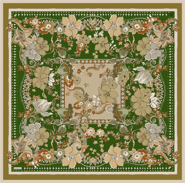 Armine  Saf İpek Twill Eşarp 9535D 25