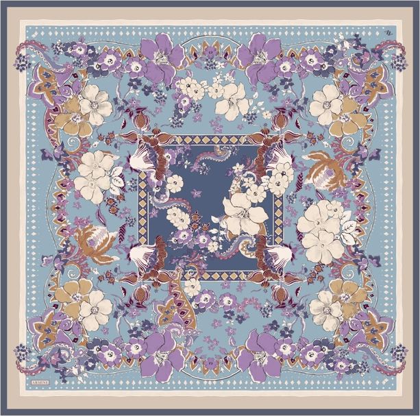 Armine  Saf İpek Twill Eşarp 9535D 31