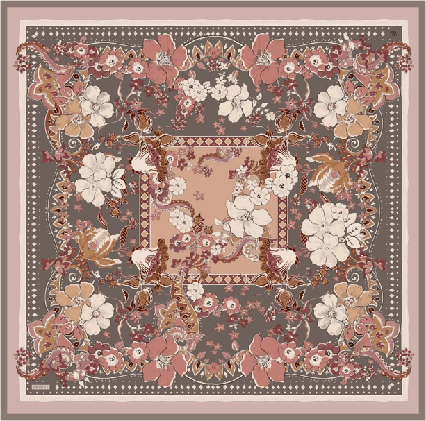 Armine  Saf İpek Twill Eşarp 9535D 36