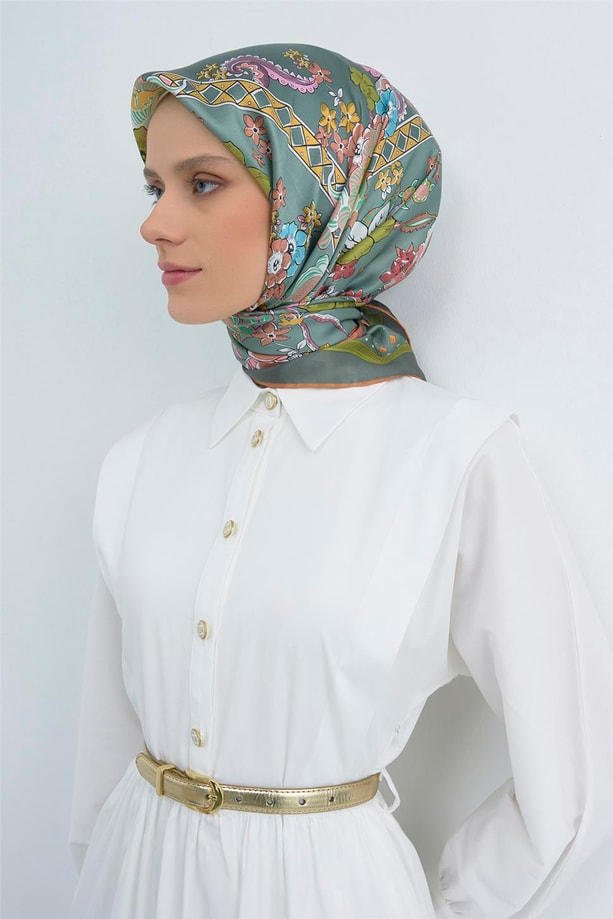 Armine  Saf İpek Twill Eşarp 9535D 53