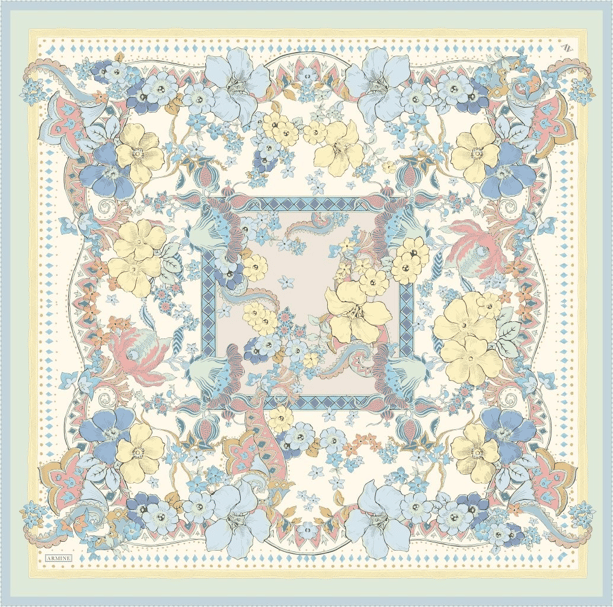 Armine  Saf İpek Twill Eşarp 9535D 84