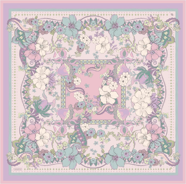 Armine  Saf İpek Twill Eşarp 9535D 87