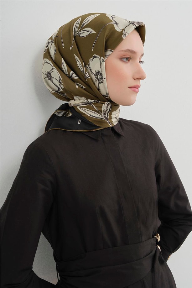 Armine  Saf İpek Twill Eşarp 9536D 35
