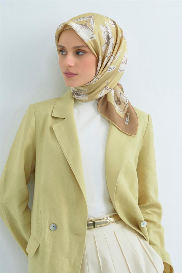 Armine  Saf İpek Twill Eşarp 9536D 37