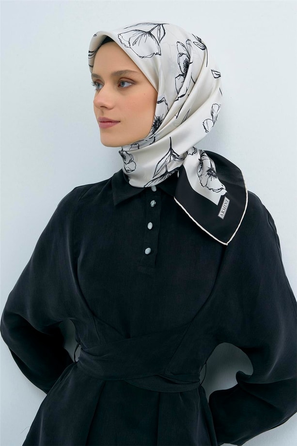 Armine  Saf İpek Twill Eşarp 9536D 38