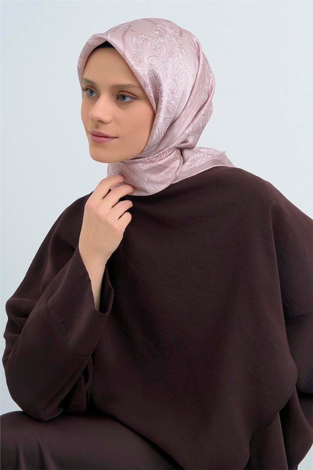 Armine  Saf İpek Twill Eşarp 9537D 01