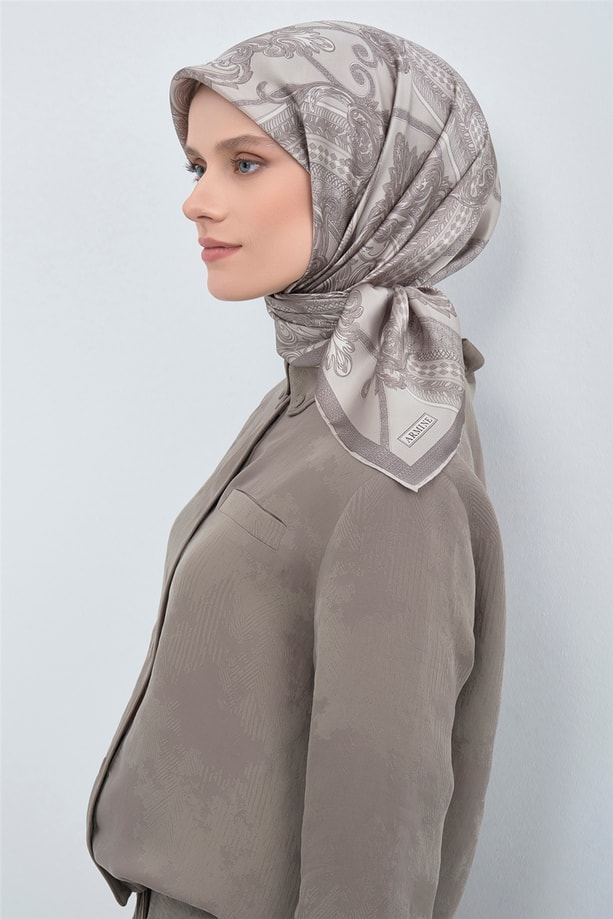 Armine  Saf İpek Twill Eşarp 9537D 81