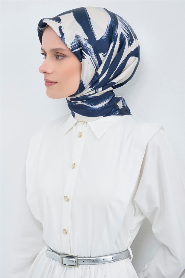 Armine  Saf İpek Twill Eşarp 9555D 02