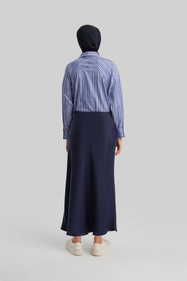 Armine Saten Etek 23K1534 Gece Mavisi