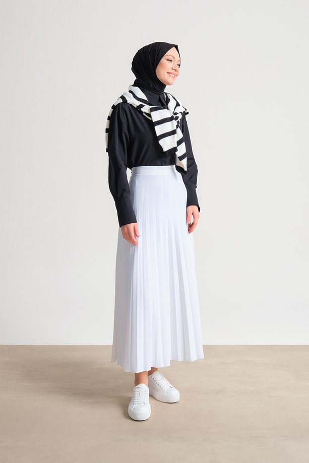 Armine Pilisoley Etek ORT1535 Ekru