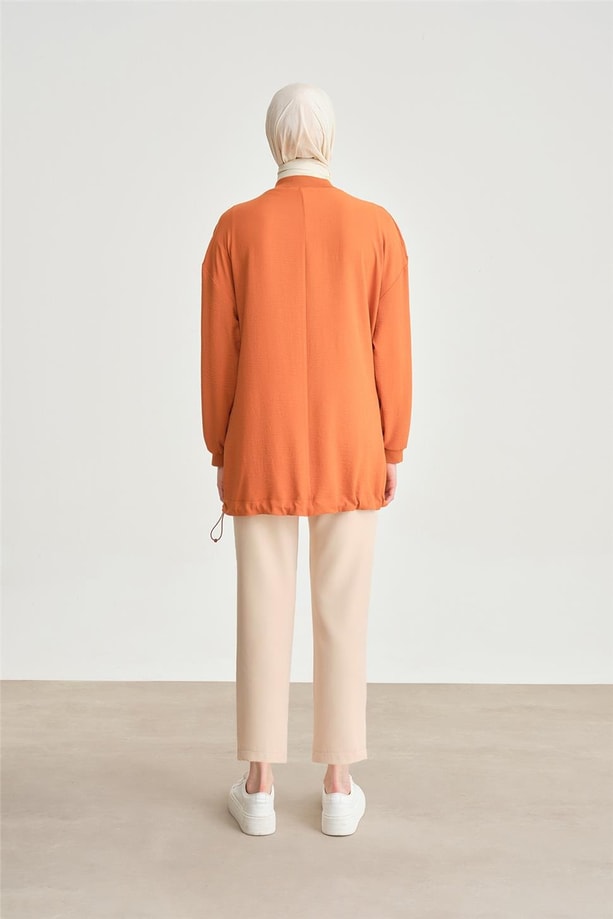 Armine Broşlu Bluz ORT3100 Tarçın