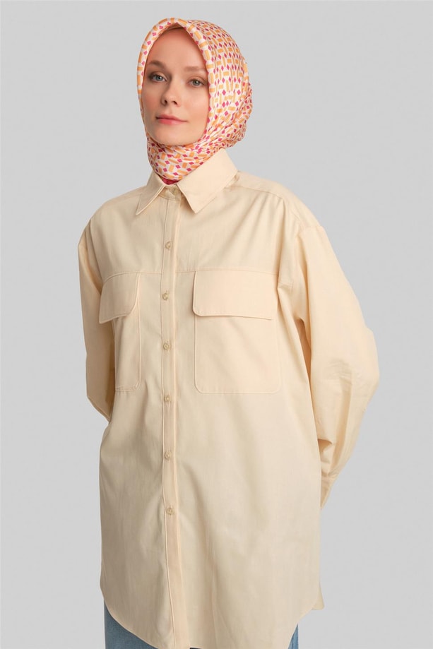 Armine Gömlek ORT3443 Limon Sarı