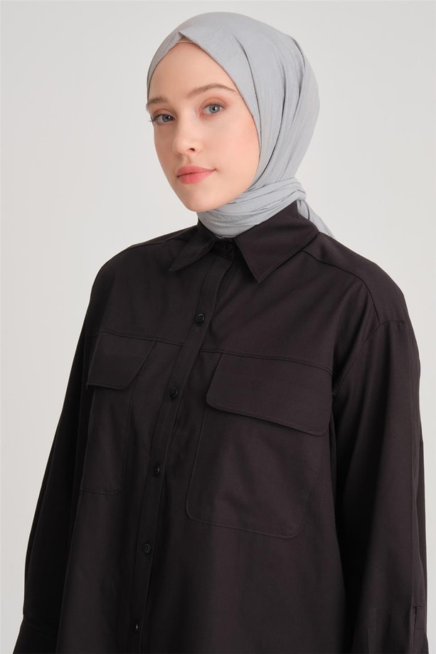 Armine Gömlek ORT3443 Siyah