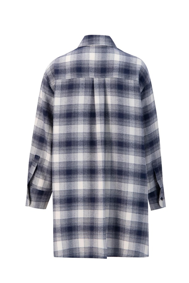 Armine Kapaklı Cepli Oduncu Gömlek ORT3637 Lacivert