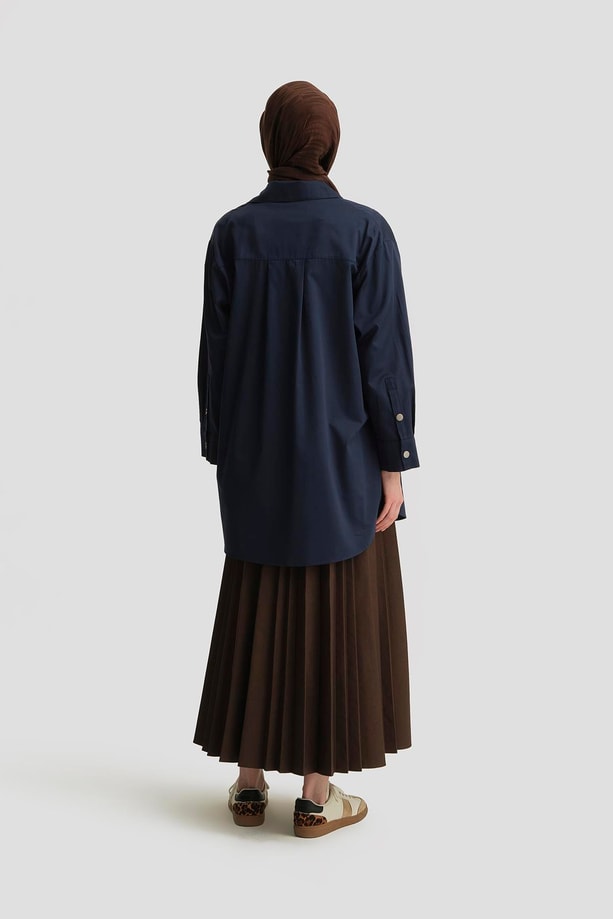 Armine Varak Baskılı Tunik 25Y4601 Lacivert