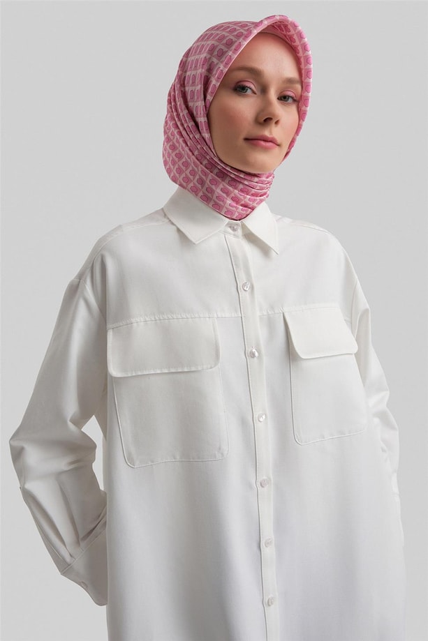 Armine Torba Cepli Tunik Elbise 23K4740 Ekru