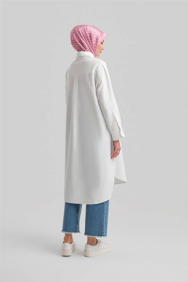 Armine Torba Cepli Tunik Elbise 23K4740 Ekru