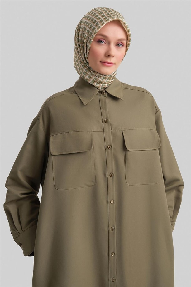 Armine Torba Cepli Tunik Elbise 23K4740 Haki