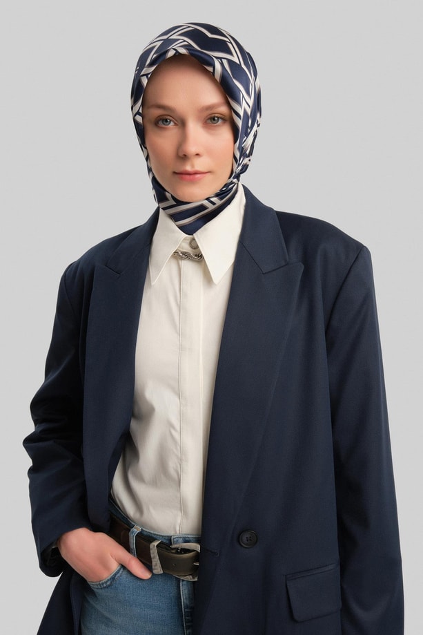 Armine Çift Düğmeli Ceket ORT5418 Lacivert