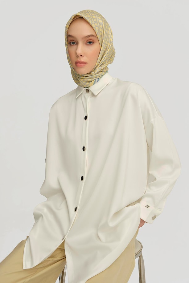 Armine Gömlek ORTD8300-1 Ekru