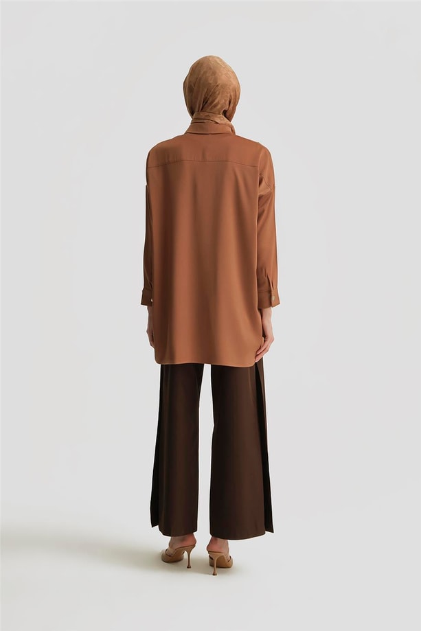 Armine Gömlek ORTD8300-1 Camel
