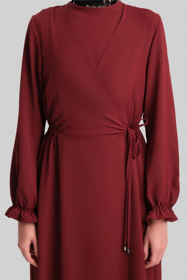 Armine Anvelop Elbise ORT9230 Bordo