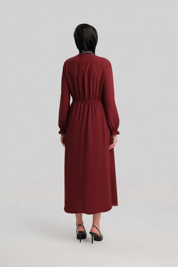 Armine Anvelop Elbise ORT9230 Bordo