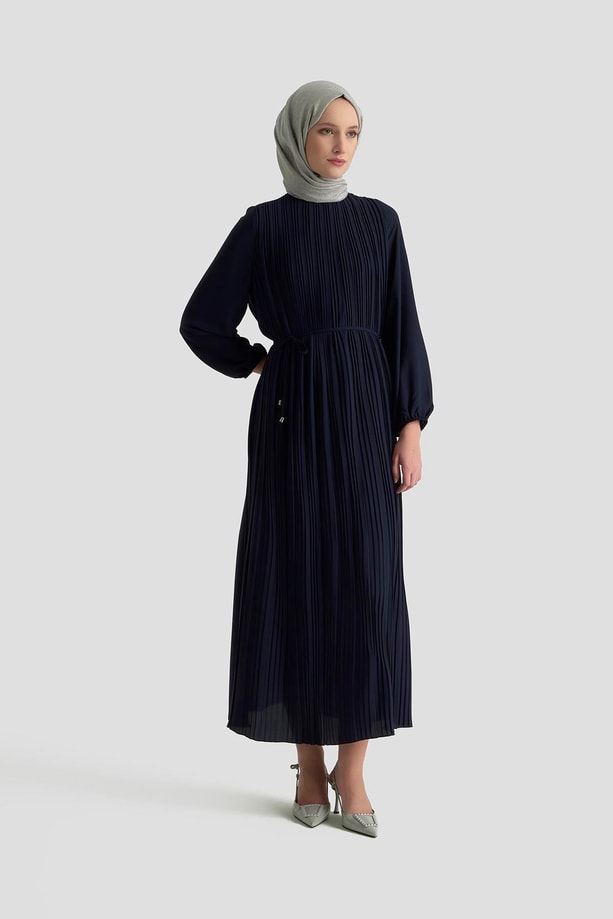 Armine Elbise ORTD9435-1 Lacivert