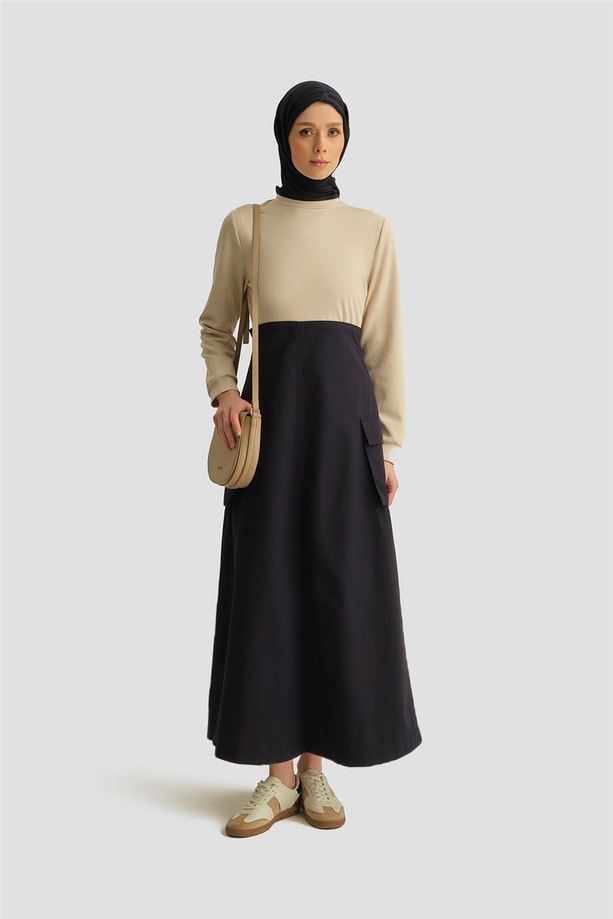 Armine Elbise ORTD9437 Lacivert