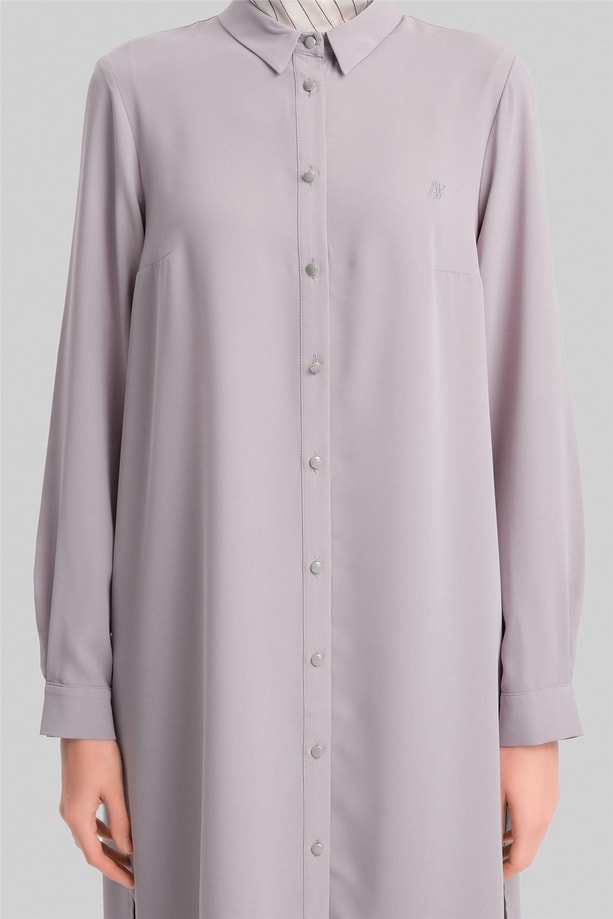 Armine A Logolu Tunik ORTH411 Gri