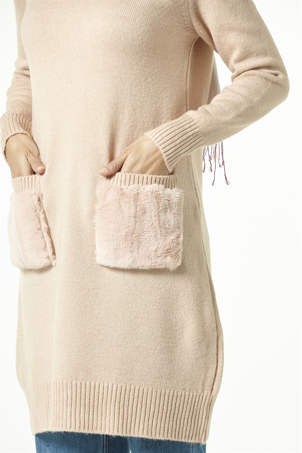 Armine Tunik 18Ka1158 Pudra