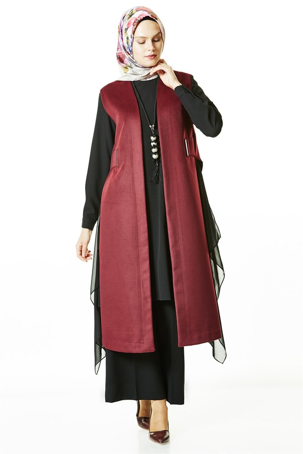 Armine Yelek 18Ka4505 Bordo
