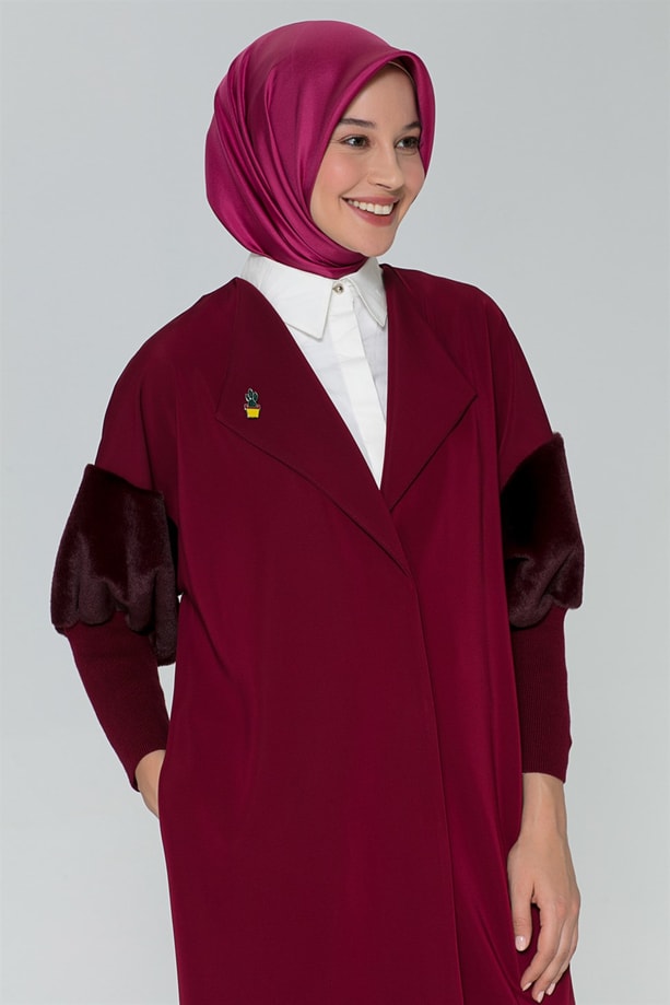 Armine Cepli Hırka 8K5827 Bordo