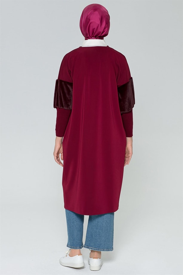 Armine Cepli Hırka 8K5827 Bordo
