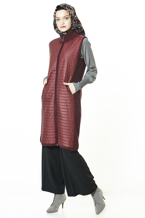 Armine Yelek 18Ka6009 Bordo