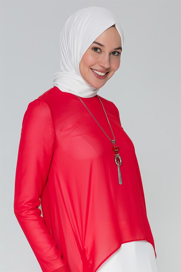 Belli Tunik 18Ya0456 Kırmızı